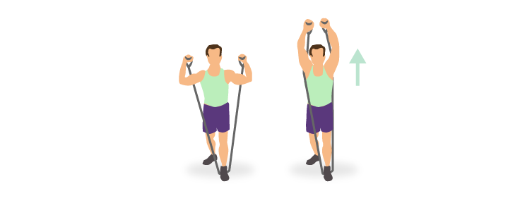 Neck press met elastiek