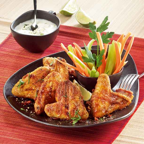 Ailes de poulet buffalo grillées