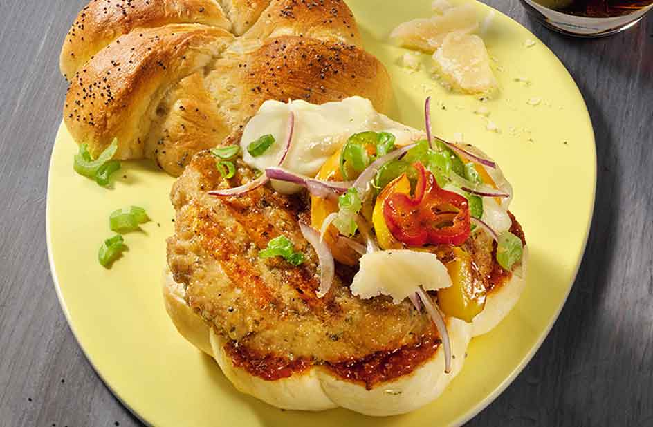 Boulette de burger à l'italienne